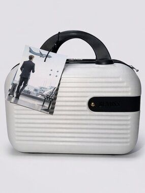 Benoss Luggage 12” Travel Tote Hard sided Makeup Travel Bag White